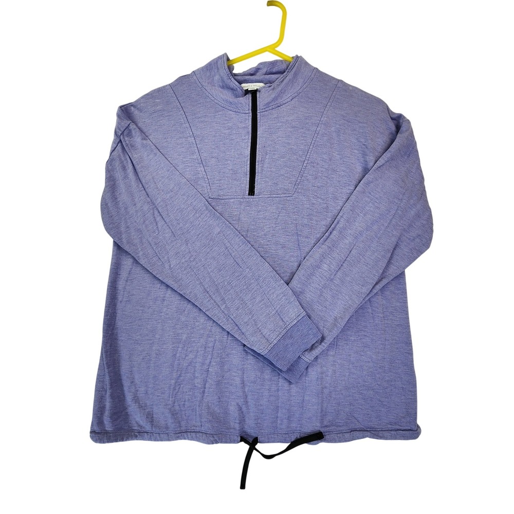 Threads 4 Thought Large Purple Quarter Zip Pullover Sweatshirt Athleisure Comfy